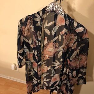 Peacock Sheer Duster